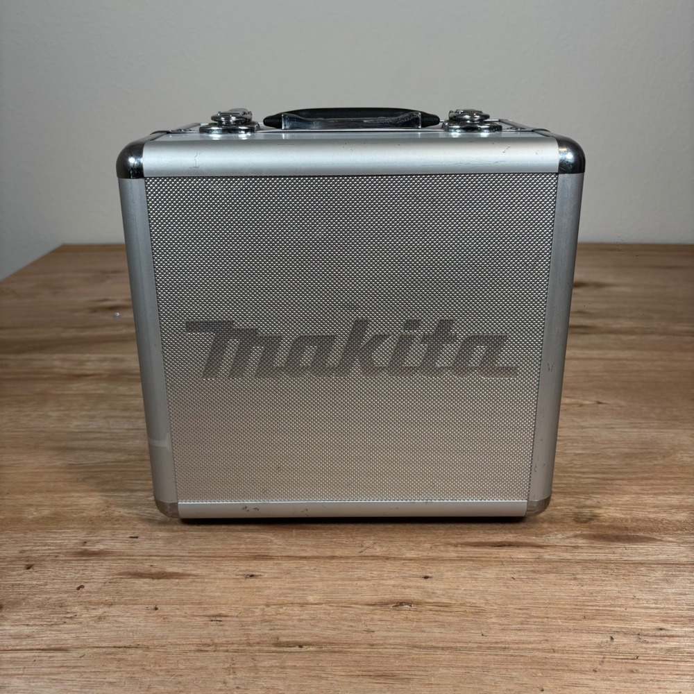 Makita Aluminum Hard Tool Case Silver Metallic Storage Box with Foam Lining